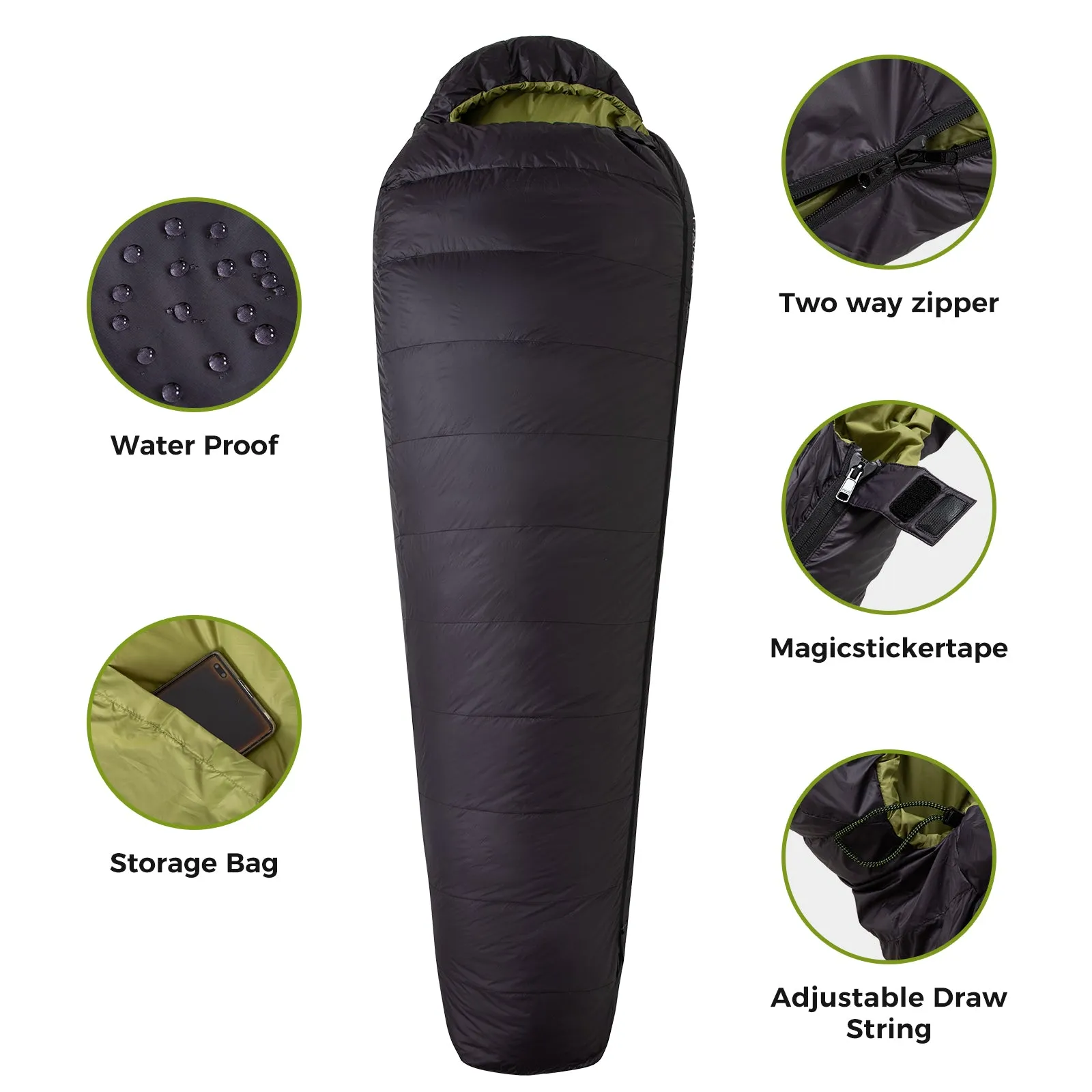 ATEPA ELEMENTS 450 Down Mummy Sleeping Bag