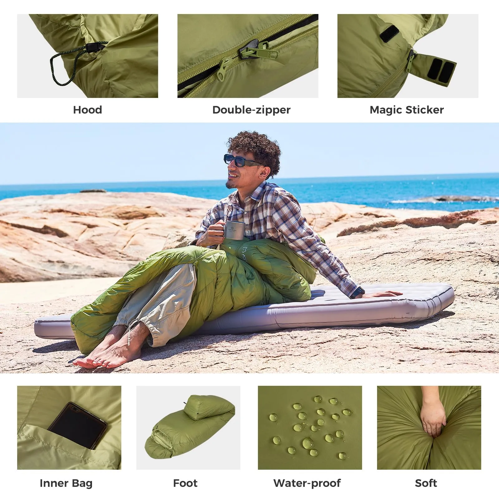ATEPA ELEMENTS 450 Down Mummy Sleeping Bag