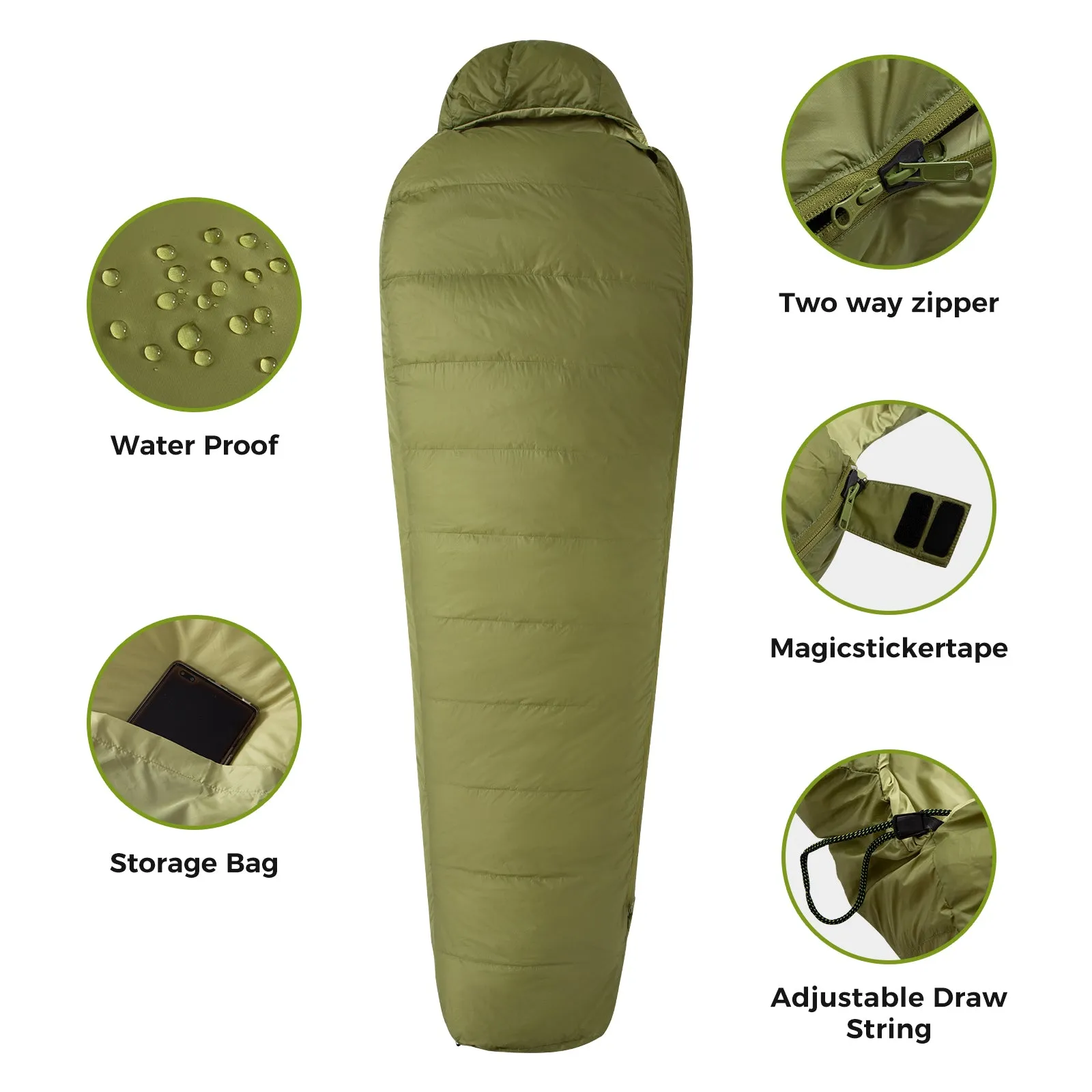 ATEPA ELEMENTS 450 Down Mummy Sleeping Bag