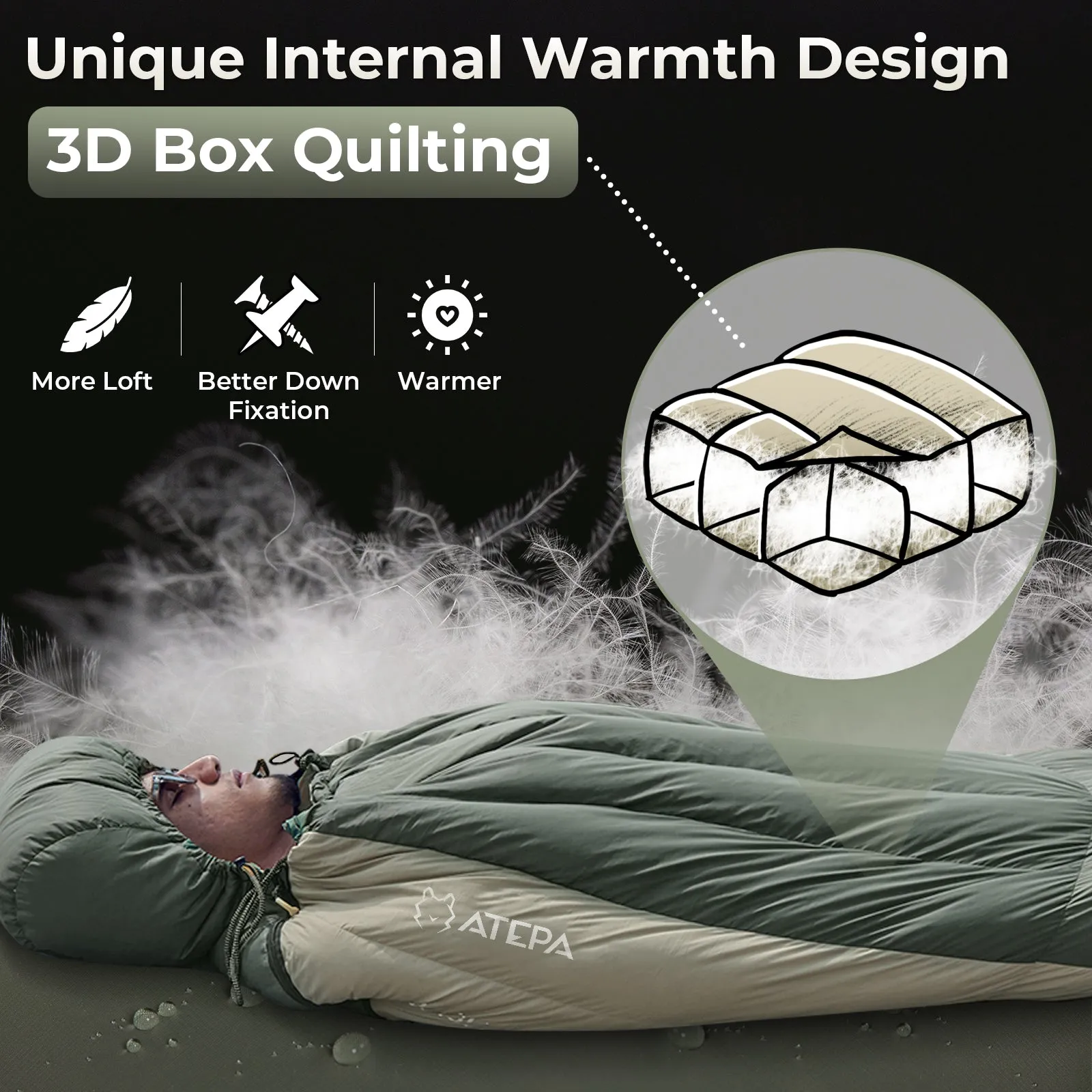 ATEPA PROMOTER Down Mummy 0 Sleeping Bag