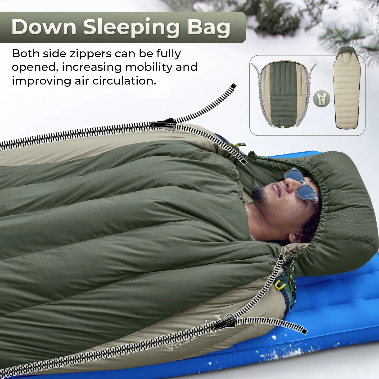 ATEPA PROMOTER Down Mummy 0 Sleeping Bag