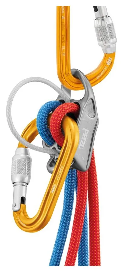Attache Screw-Lock - geel, HMS schroefkarabiner