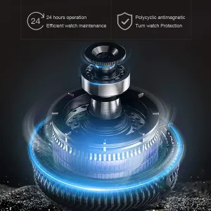 Automatic Watch Winder White Double Watch Winder Box for Automatic Watch Built-in LED Light Piano Paint Exterior Dual Power Supply Quiet Motor