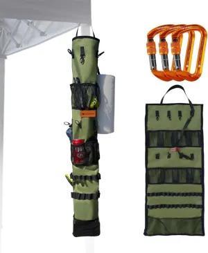 ayamaya Camping Organizer & Climbing Carabiner, Tent Organizer for Inside with Hanging Hooks for Camping 30kn Climbing Carabiner Aluminum Locking Carabiner Outdoor Gifts for Men Women