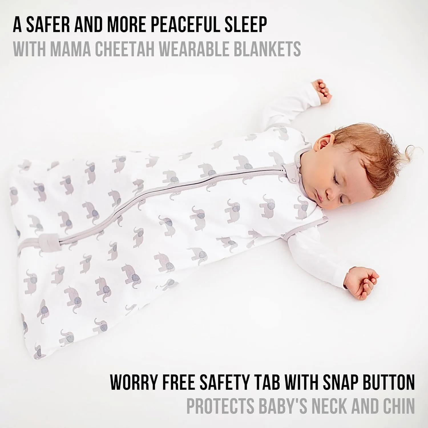 Baby Sleep Sack 1.0 TOG, Organic Cotton Baby Wearable Blanket with Two-Way Zipper, Swaddle Transition Baby Sleeping Bag, All-Season Sleep Sack for Newborn Infant Toddler Boy Girl, 2-Pack