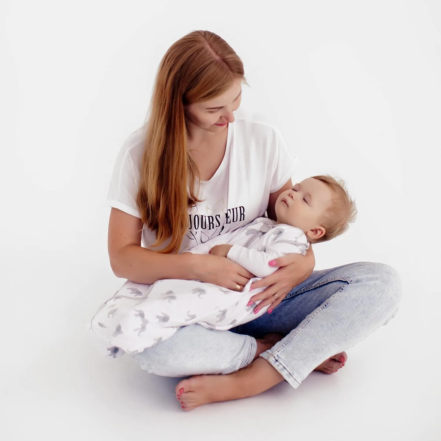 Baby Sleep Sack 1.0 TOG, Organic Cotton Baby Wearable Blanket with Two-Way Zipper, Swaddle Transition Baby Sleeping Bag, All-Season Sleep Sack for Newborn Infant Toddler Boy Girl, 2-Pack