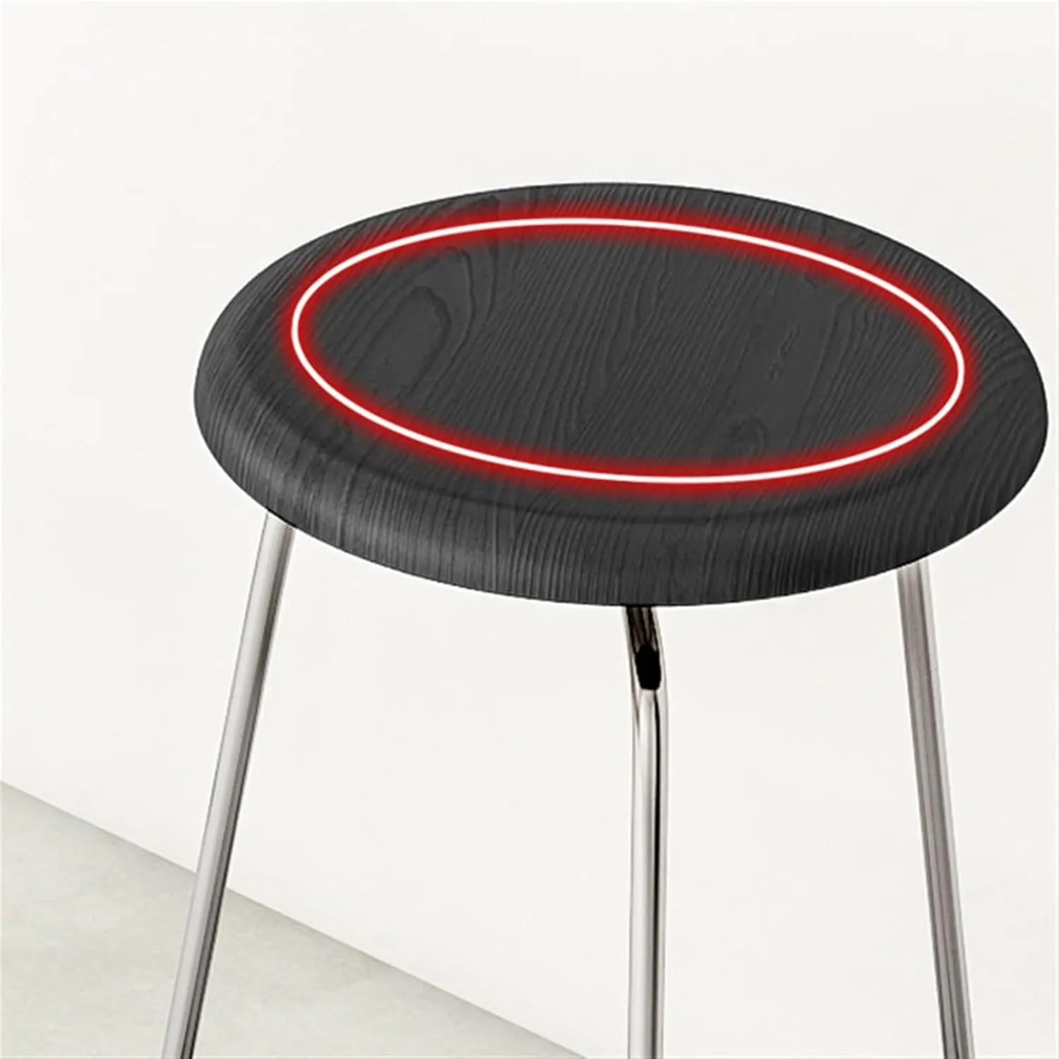 Bar Chairs Bar Chair Modern Thickened Metal Bar Stool Home Restaurant Kitchen Decoration Bar Stool Cafe Decoration Bar Stool Bar Stools with Back(C)