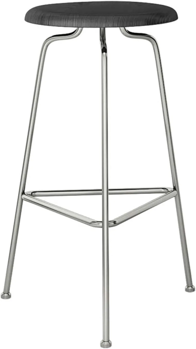 Bar Chairs Bar Chair Modern Thickened Metal Bar Stool Home Restaurant Kitchen Decoration Bar Stool Cafe Decoration Bar Stool Bar Stools with Back(C)