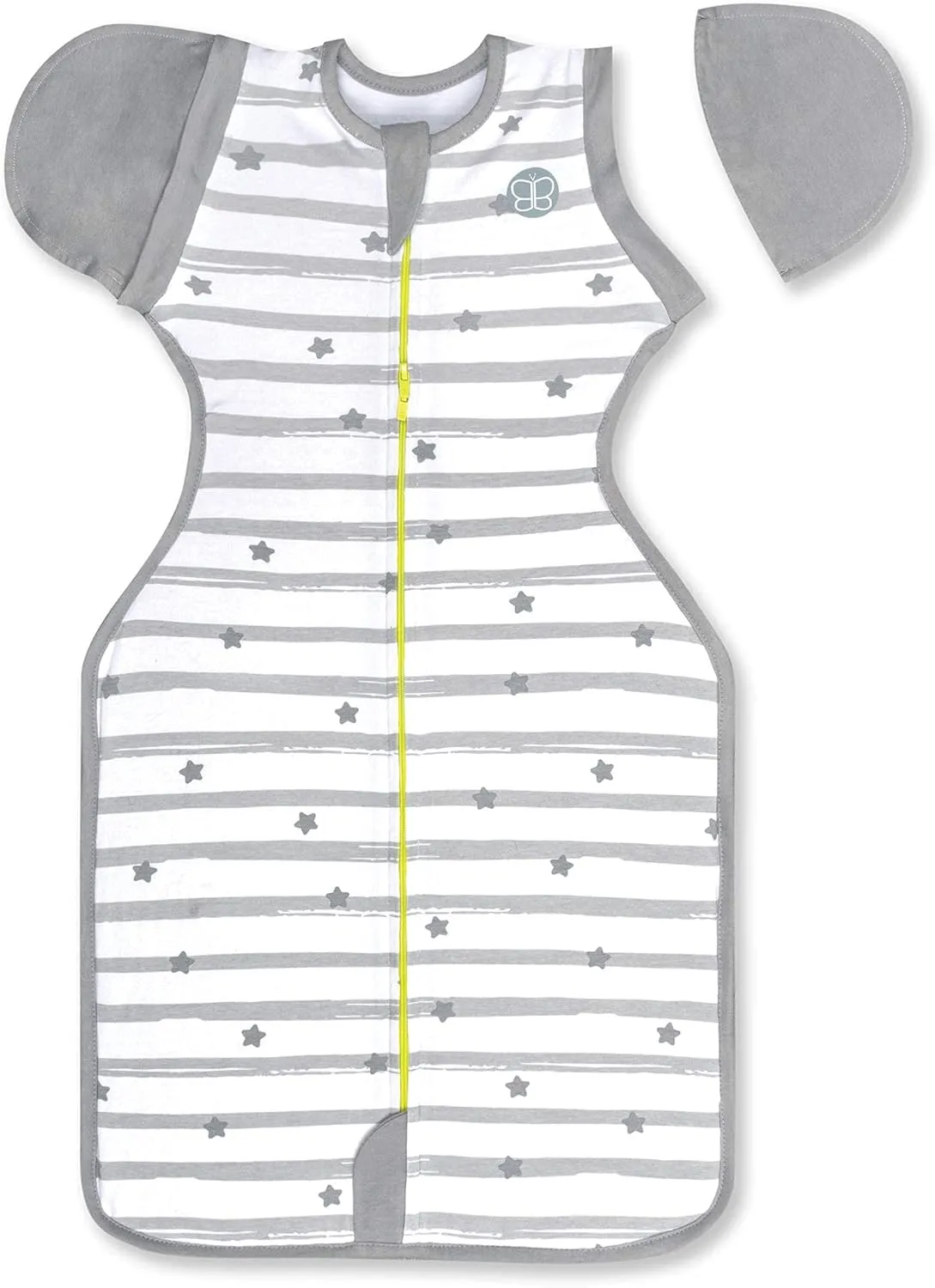 bblüv - Sleëp - Transition Zipper Swaddle Sack with Removable Sleeves -Arms Up Swaddle for Newborns and Infants - Medium