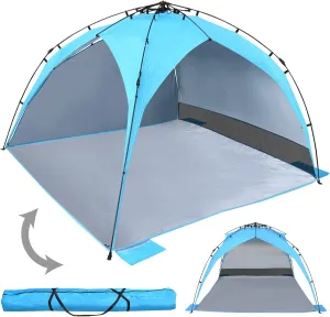 BenefitUSA 8'x8' Instant Pop Up Beach Tent Portable Shelter Canopy Portable Waterproof Camping Shade Tent Outdoor