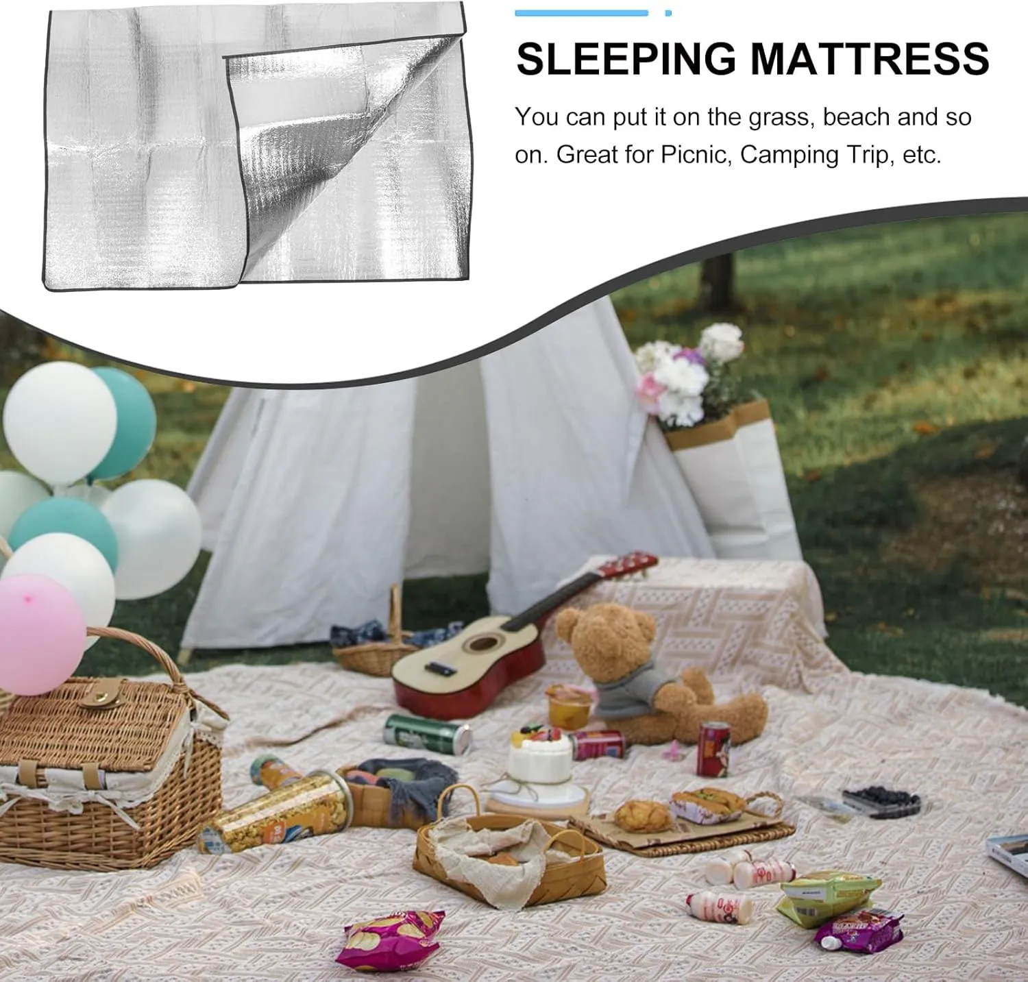 BESPORTBLE Cushioned Floor Mat Tent for Camping Two Person Tent Mat Tent Floor Mat Beach Pad Sleeping Mattress Camping Kneeler Mat Carpet Beach Mat Sleeping Pad Liner Water Proof