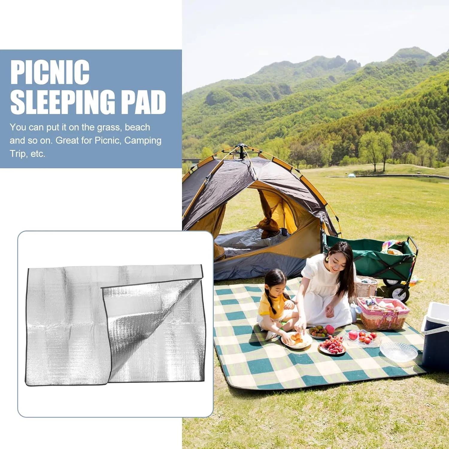 BESPORTBLE Cushioned Floor Mat Tent for Camping Two Person Tent Mat Tent Floor Mat Beach Pad Sleeping Mattress Camping Kneeler Mat Carpet Beach Mat Sleeping Pad Liner Water Proof