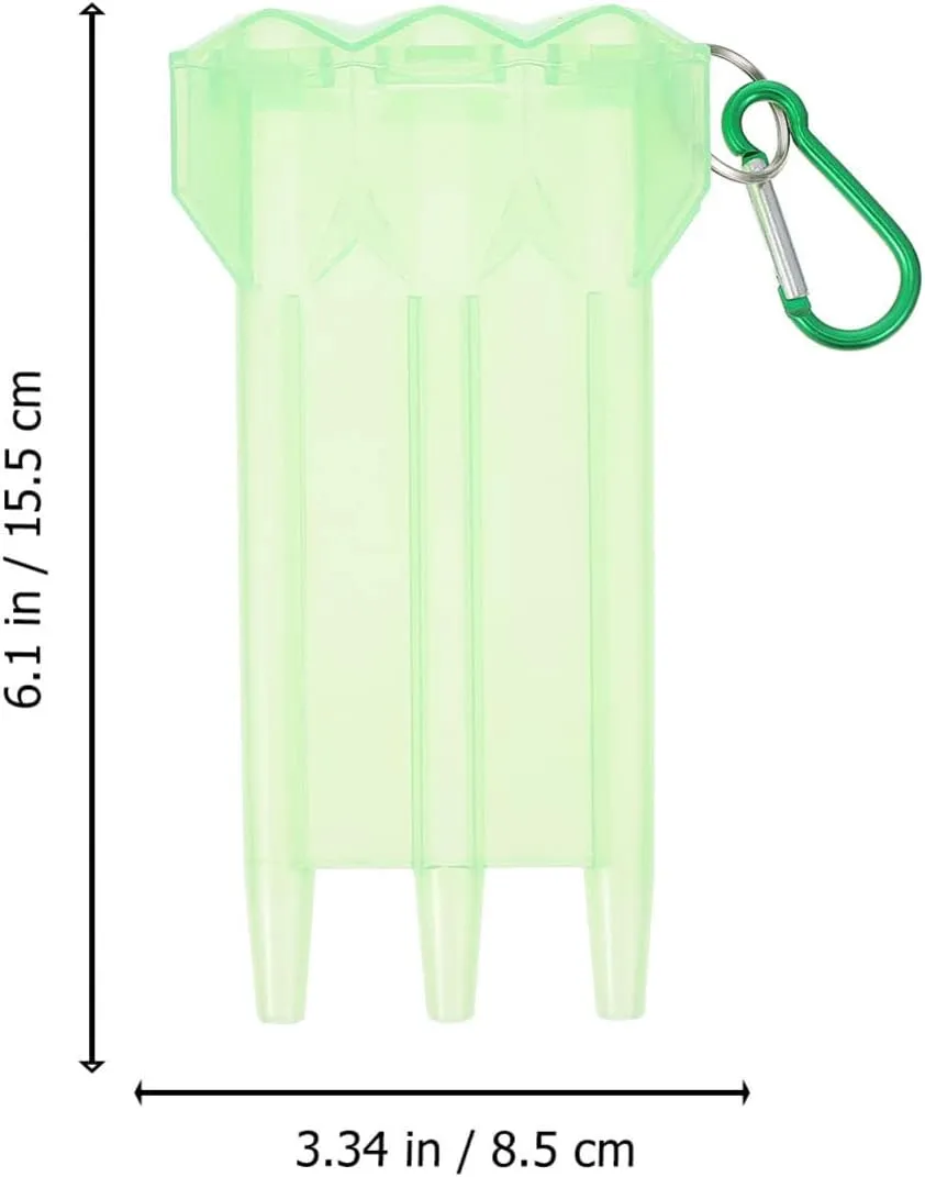 BESPORTBLE Plastic Dart Case Storage Box: Portable Dart Holder with Buckle Dart Set Container for Dart Tips Shafts Flights Red