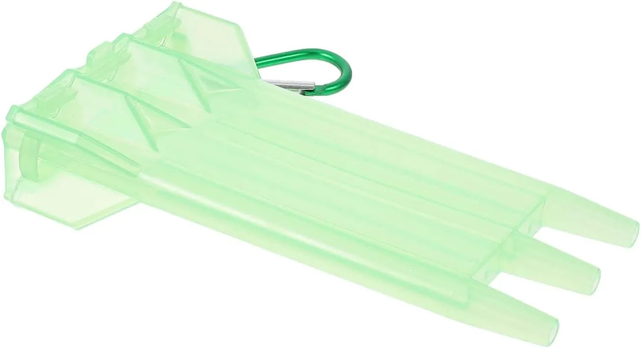 BESPORTBLE Plastic Dart Case Storage Box: Portable Dart Holder with Buckle Dart Set Container for Dart Tips Shafts Flights Red