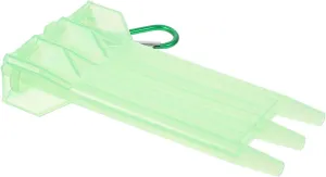 BESPORTBLE Plastic Dart Case Storage Box: Portable Dart Holder with Buckle Dart Set Container for Dart Tips Shafts Flights Red