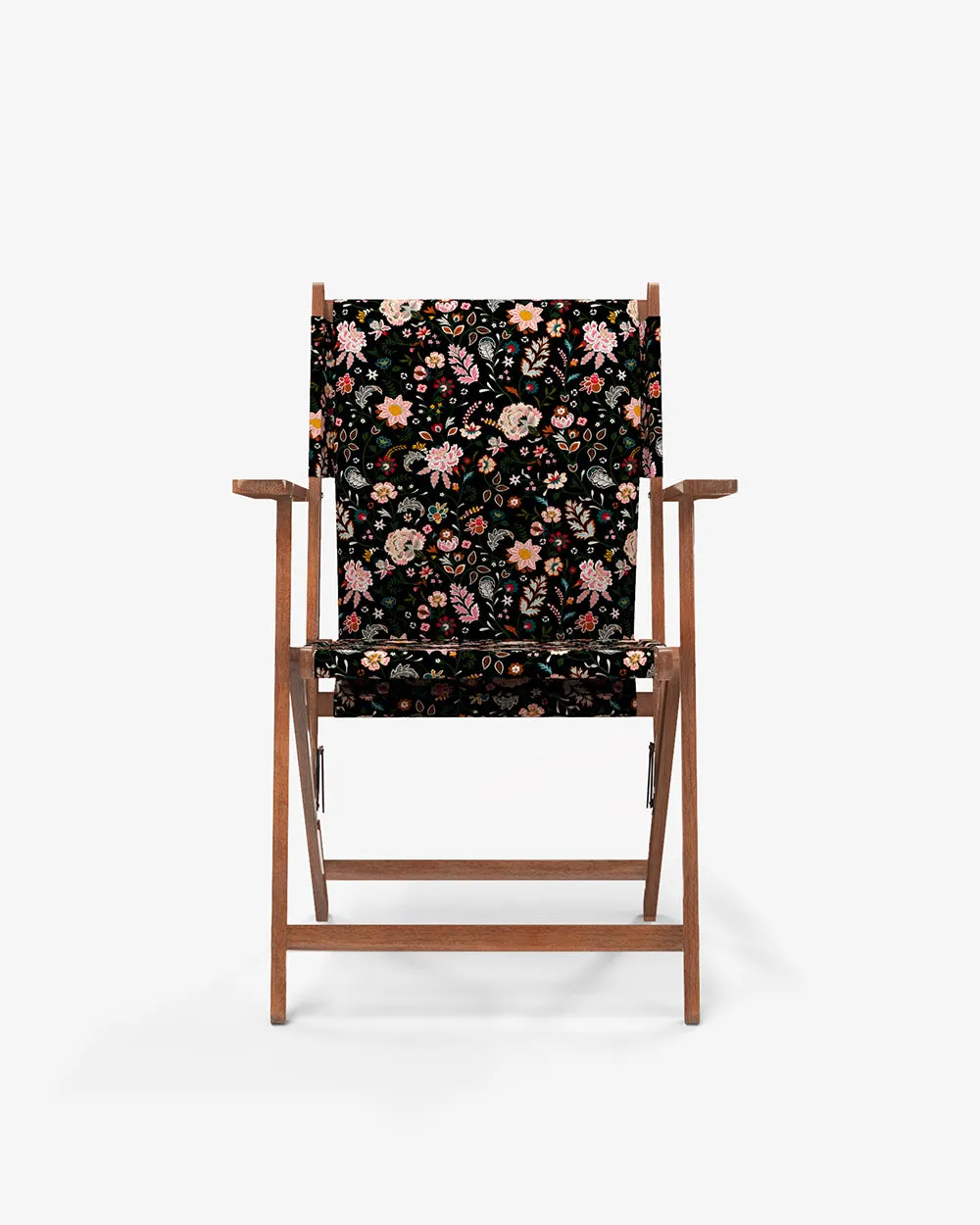 Bistro Folding Chair Bohemian Paisleys Black