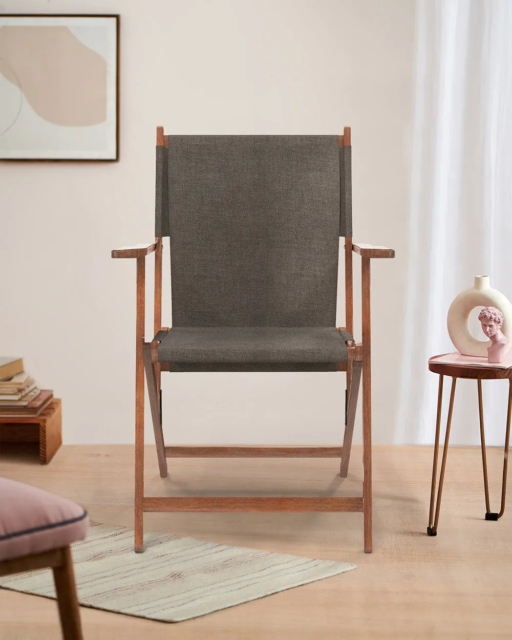 Bistro Folding Chair Brown Coal