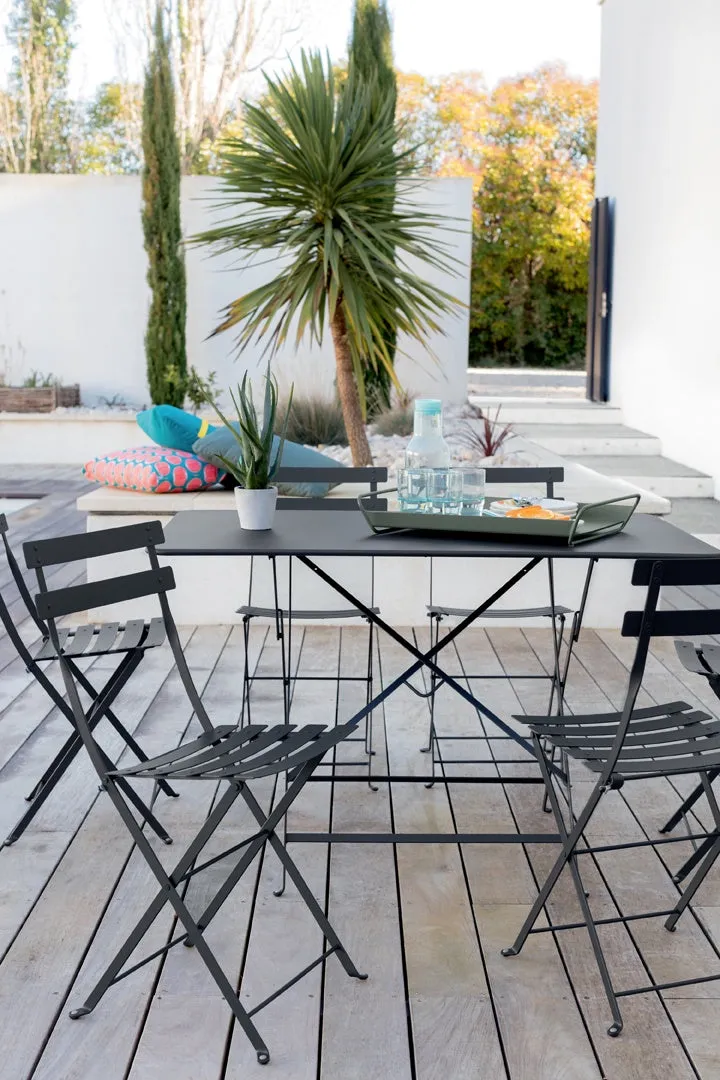 Bistro folding chair clay grey