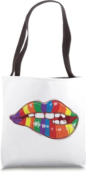 Biting Lips for Tolerance Tote Bag