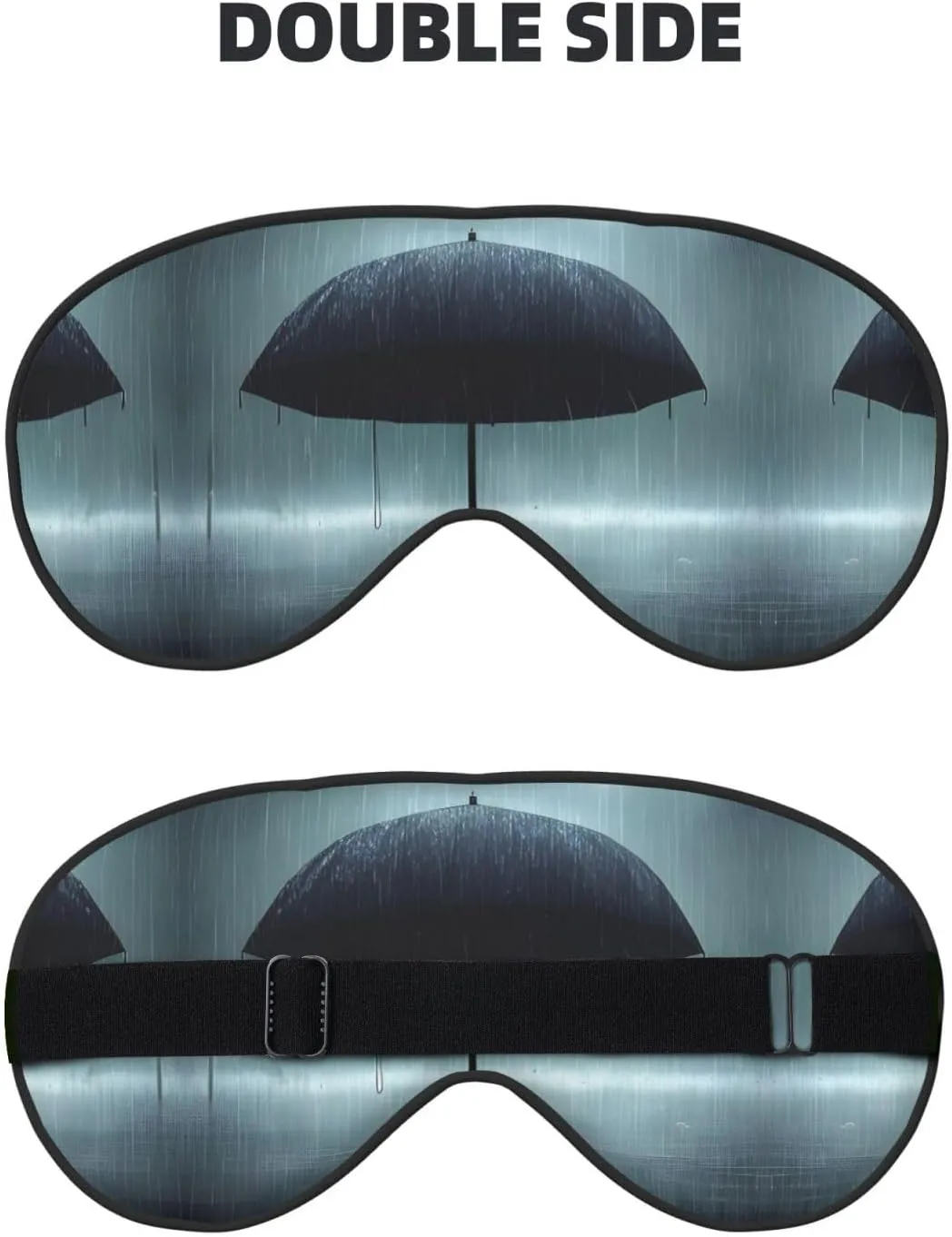 Black Umbrella in The rain Head-Mounted Double-Sided Light-Blocking Sleeping Eye mask to Protect Eyes and Relieve Eye Fatigue