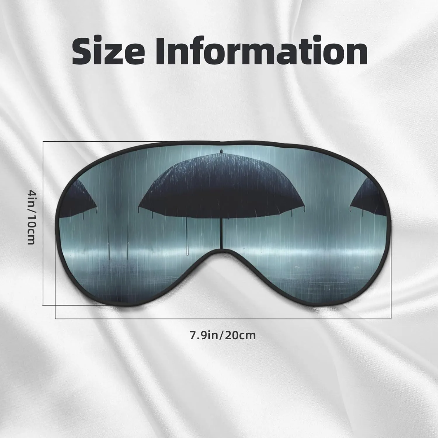 Black Umbrella in The rain Head-Mounted Double-Sided Light-Blocking Sleeping Eye mask to Protect Eyes and Relieve Eye Fatigue