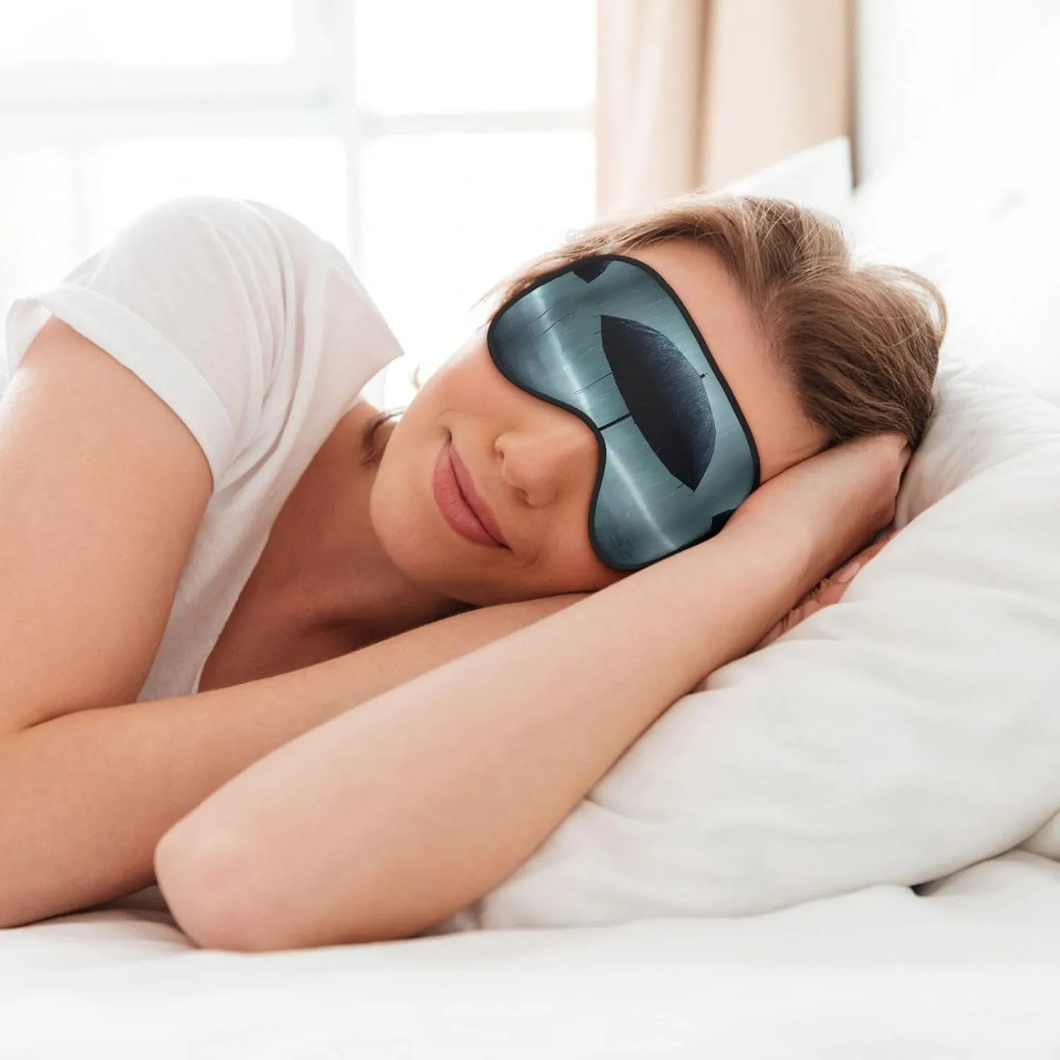 Black Umbrella in The rain Head-Mounted Double-Sided Light-Blocking Sleeping Eye mask to Protect Eyes and Relieve Eye Fatigue