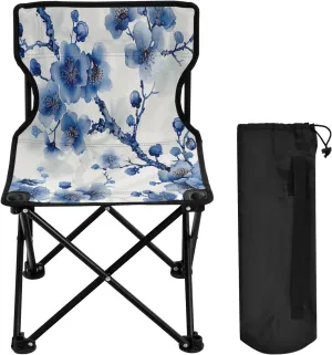 Blue Plum Portable Outdoor Folding Chair Anti-Slip Padded Oxford Cloth Stool Camping Chair Small for Beach Hiking Fishing Gardening Quad Camp Chair