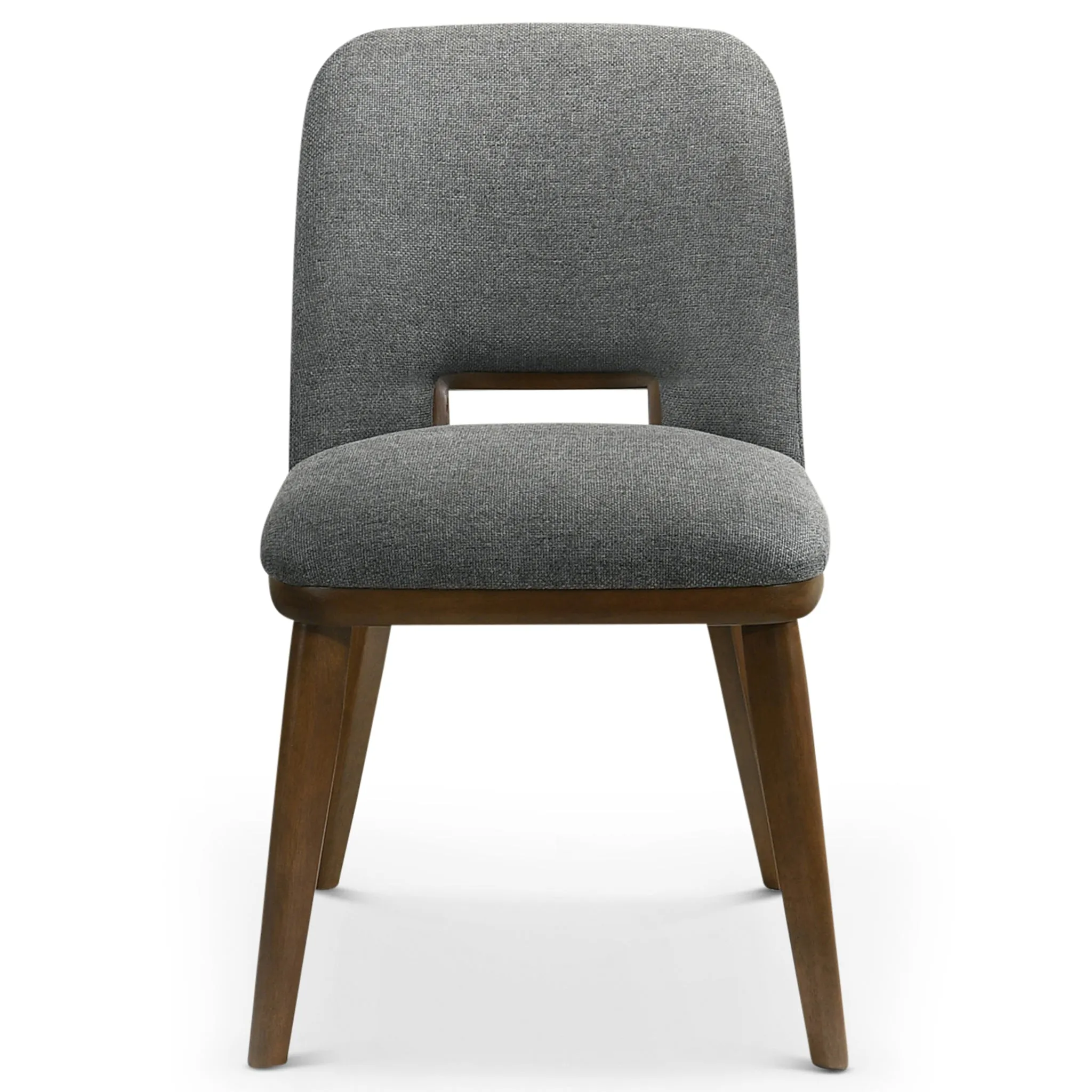 Bonney Dark Grey Fabric Dining Chair Set of 2