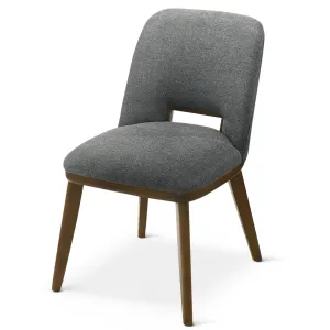 Bonney Dark Grey Fabric Dining Chair Set of 2