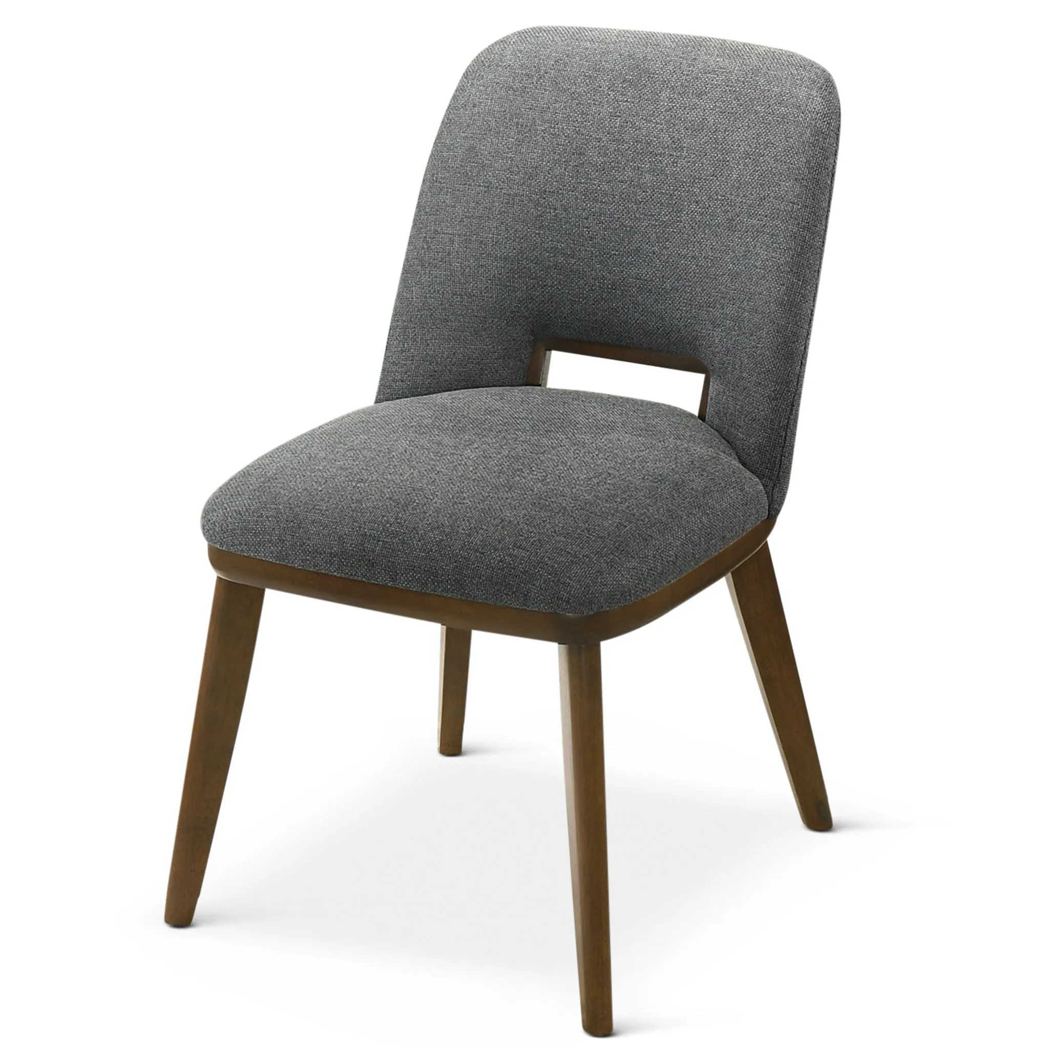 Bonney Dark Grey Fabric Dining Chair Set of 2