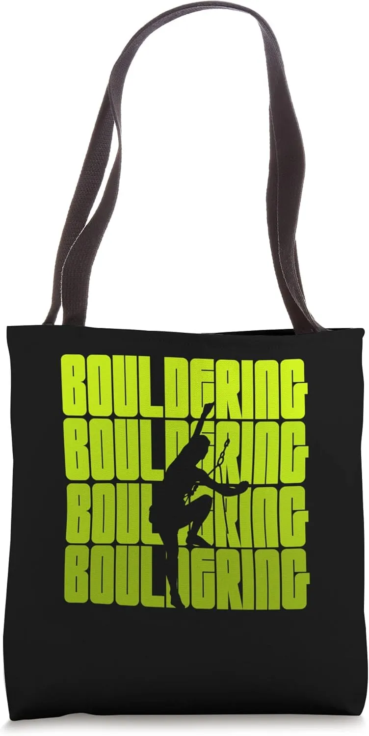 Bouldering | Rock Mountains Climbing | Boulder Climber Tote Bag