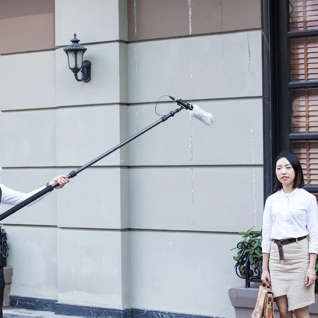 Boya BY-PB25 Carbon Fiber Boompole Microphone Pole With Internal XLR Cable