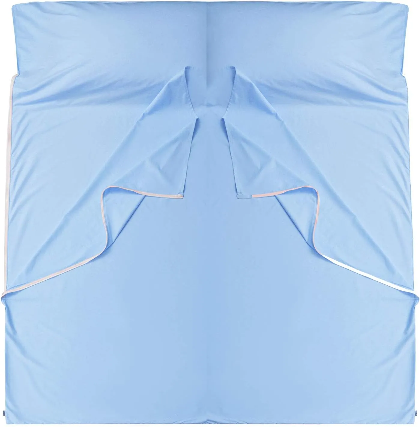 Brand - GANNAFEE Cotton Sleeping Bag Liner with Zipper - 100% Cotton Travel Sheet Sleep Sack Adult - Travel Sleeping Bag for Hotels Camping Hiking
