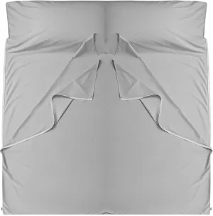 Brand - GANNAFEE Cotton Sleeping Bag Liner with Zipper - 100% Cotton Travel Sheet Sleep Sack Adult - Travel Sleeping Bag for Hotels Camping Hiking
