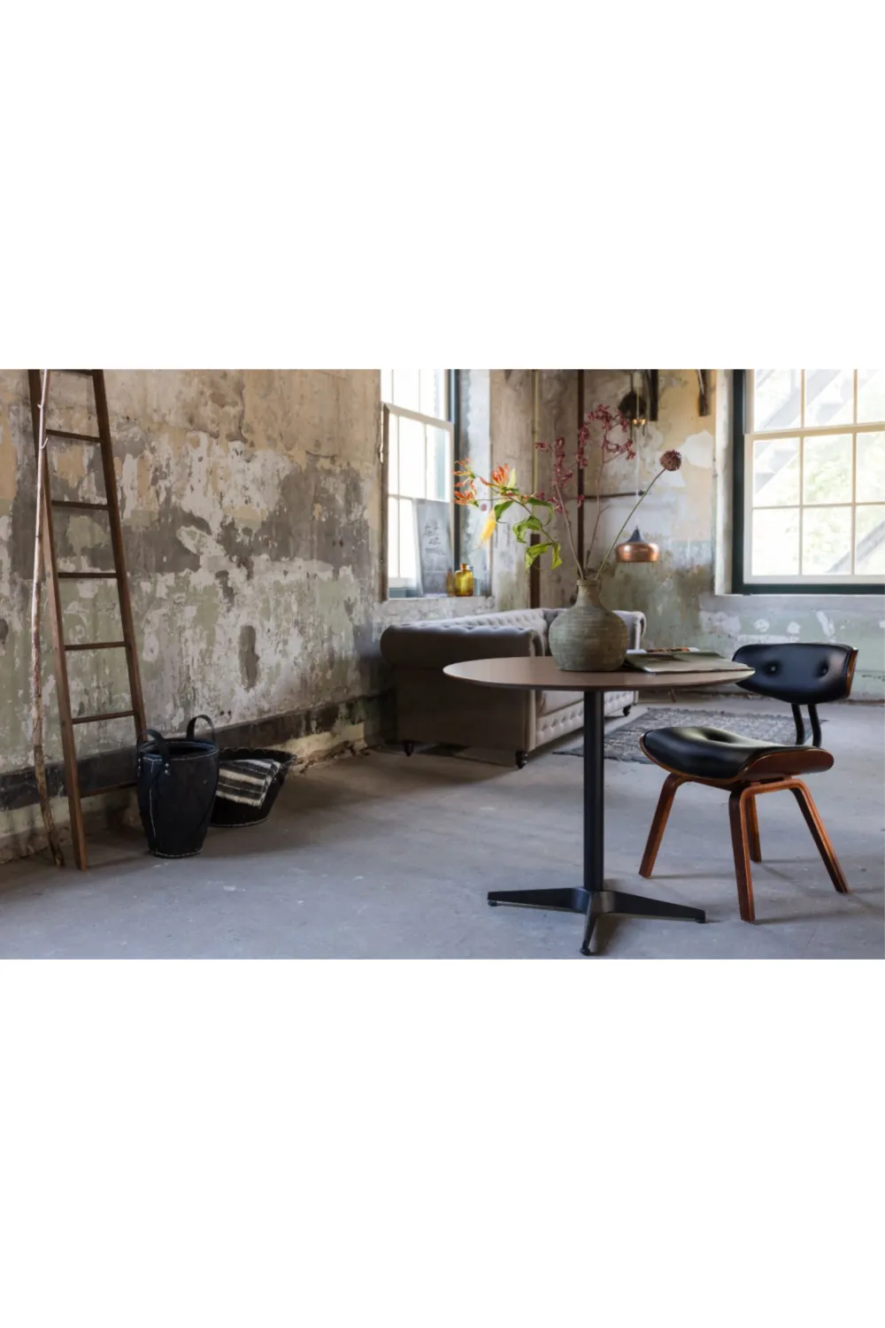 Brown Tufted Dining Chair | Dutchbone Blackwood