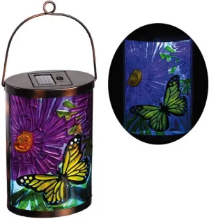 Butterfly Garden Friends Hanging Solar Lantern