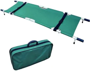 Camilla plegable portátil con asas, estuche de transporte de aluminio para hospitales, clínicas, instalaciones Deportivas, ambulancias y camillas de rescate de emergencia para el,