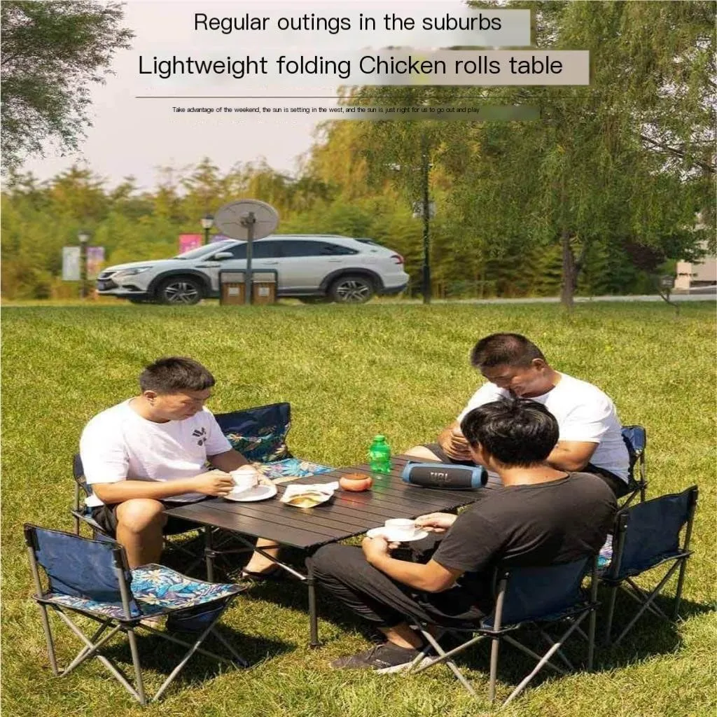 Camp Stool Camping Folding Moon Chair Chair Outdoor Portable High Back Chair Home Dining Table Night Market Stall Camping Stool(W)