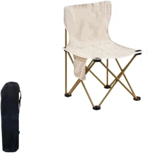 Camp Stool Camping Folding Moon Chair Chair Outdoor Portable High Back Chair Home Dining Table Night Market Stall Camping Stool(W)