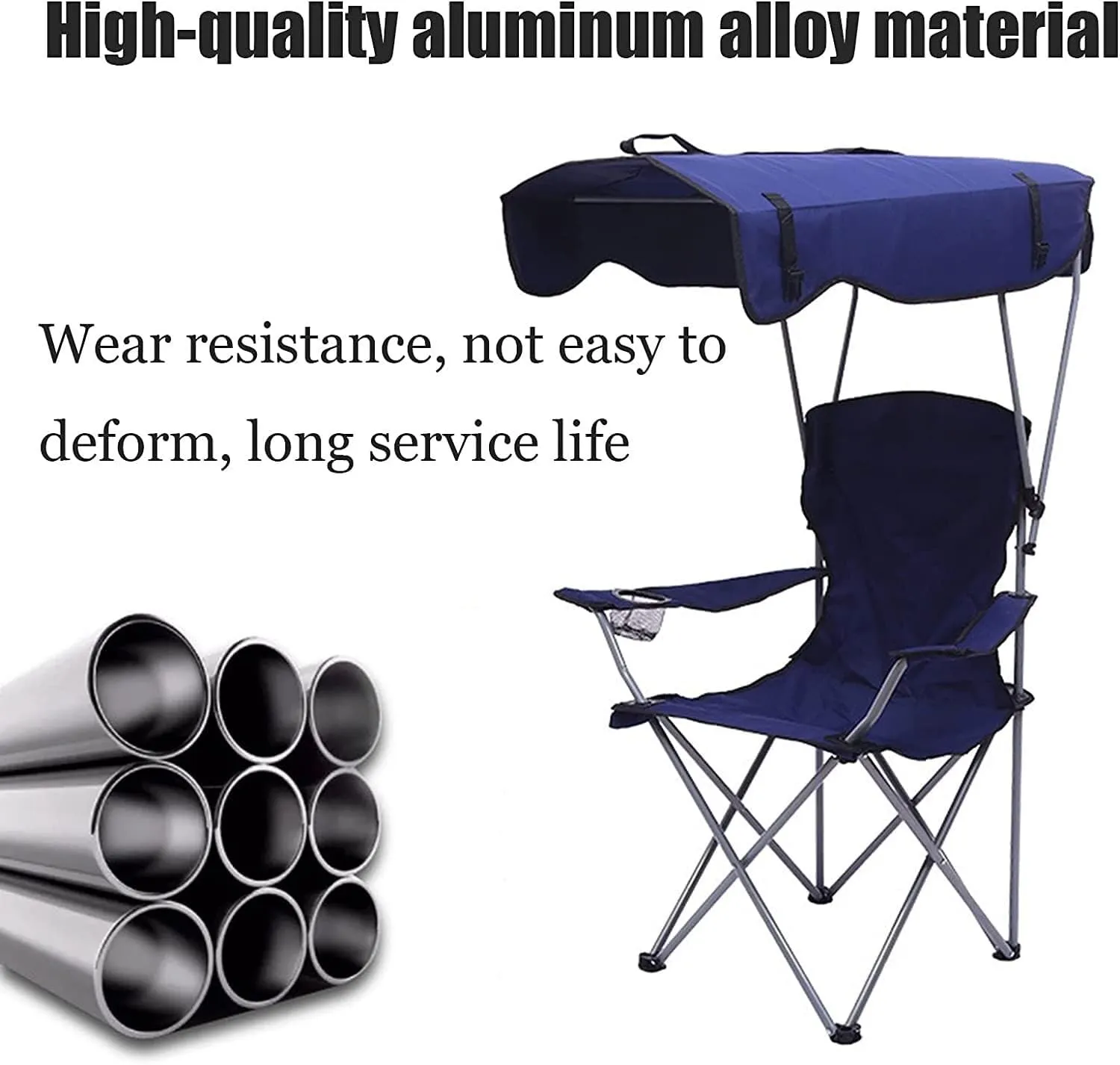 Camping Chair Fishing Chair Folding Chairs Camping Camping Chair With Shade Canopy Chair, Folding Recliner, Adjustable Outdoor Beach Lightweight Sunshade Folding Chairs Lawn Chairs Outside ( Color : A