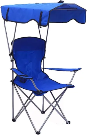 Camping Chair Fishing Chair Folding Chairs Camping Camping Chair With Shade Canopy Chair, Folding Recliner, Adjustable Outdoor Beach Lightweight Sunshade Folding Chairs Lawn Chairs Outside ( Color : B