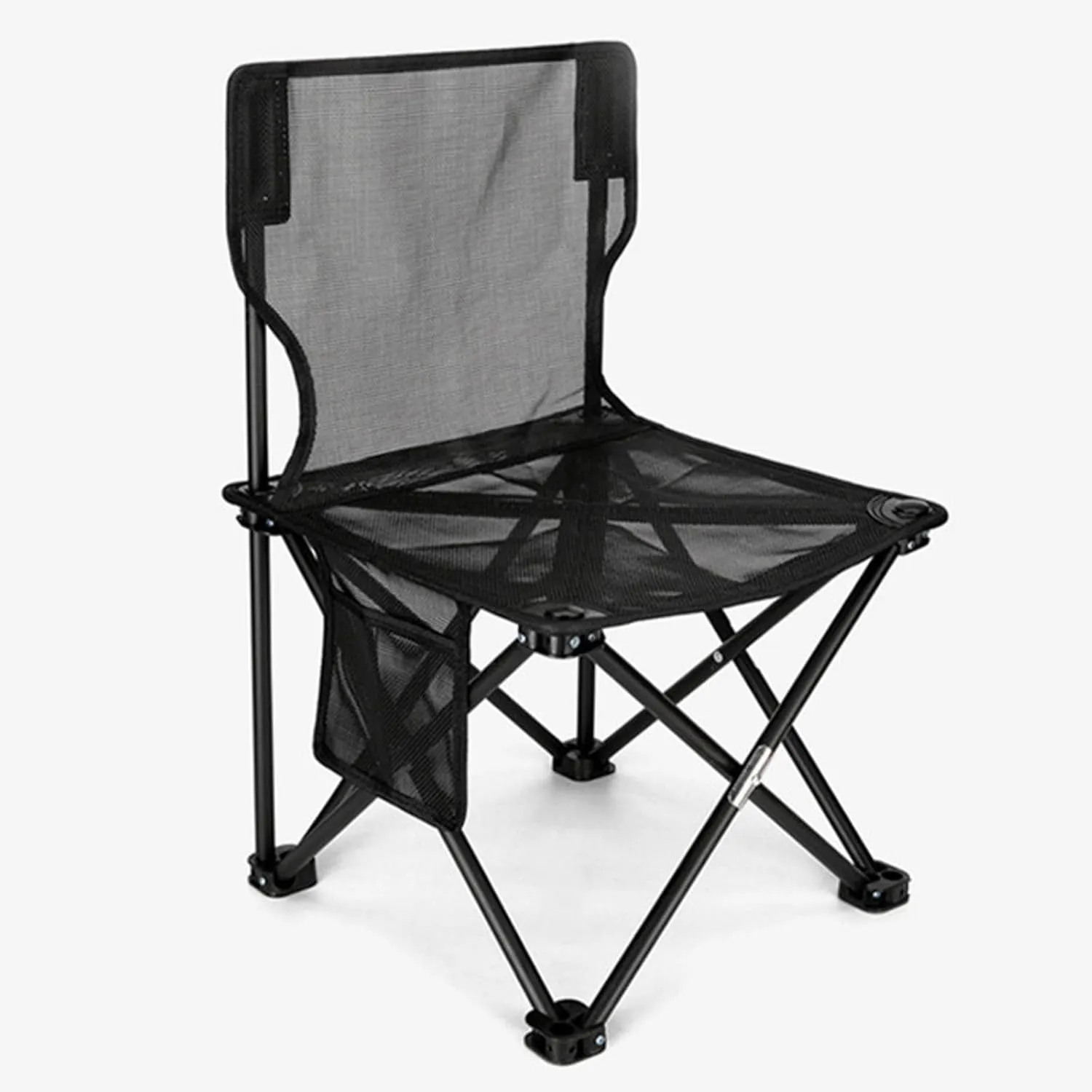 Camping Chair, Folding Chair 4-Piece Portable Mesh Breathable Backrest Chair Suitable for Outdoor Camping Sports Beach Outdoor