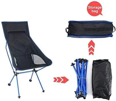 Camping Chair Outdoor Ultralight Folding Travel Hiking Beach Oxford Cloth Fishing