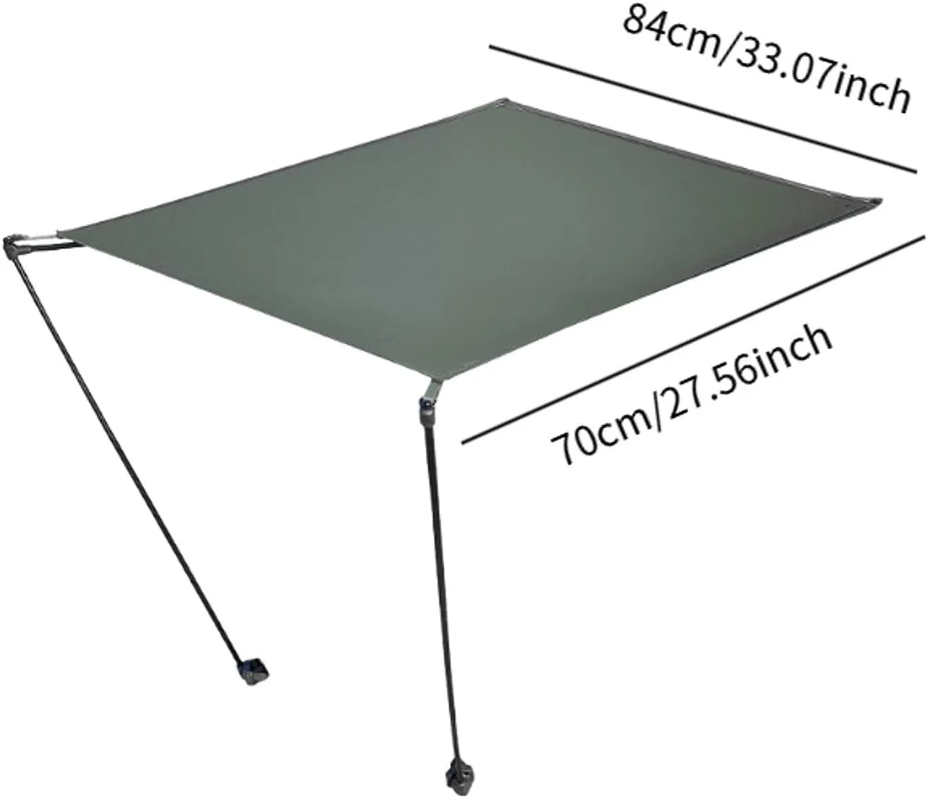 Camping Chair Shade Folding Chair Shade Adjustable Awning Waterproof Shelter Portable for Traveling Outdoor Backpacking