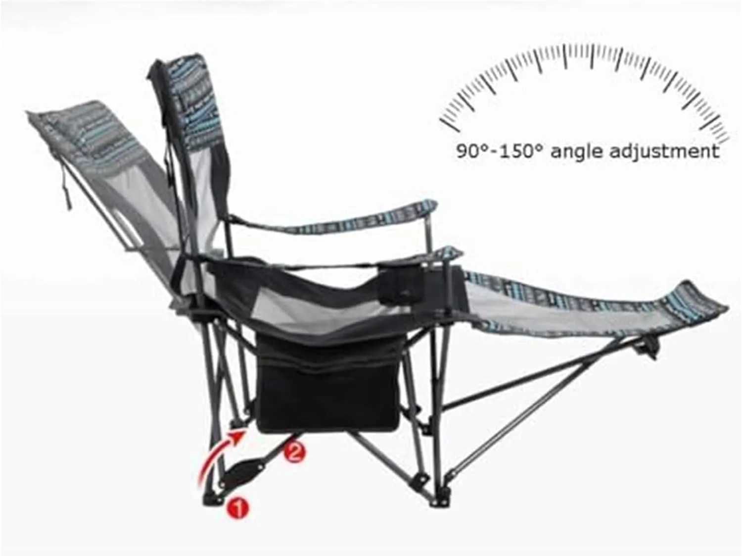 Camping Chair,Folding Camping Chair, Folding Chair Recliner Portable Lunch Break Sports Moon Chair