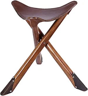 Camping Chairs,Fishing Chair Portable Folding Fishing Chair Outdoor Leather Cowhide Camping Chair Retro Durable/D/Light Grey