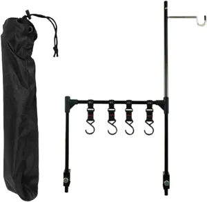 Camping Folding Rack Cookware Storage Rack Easy Installation Stable Holder Outdoor Multifunction for Camping Barbecue Picnic