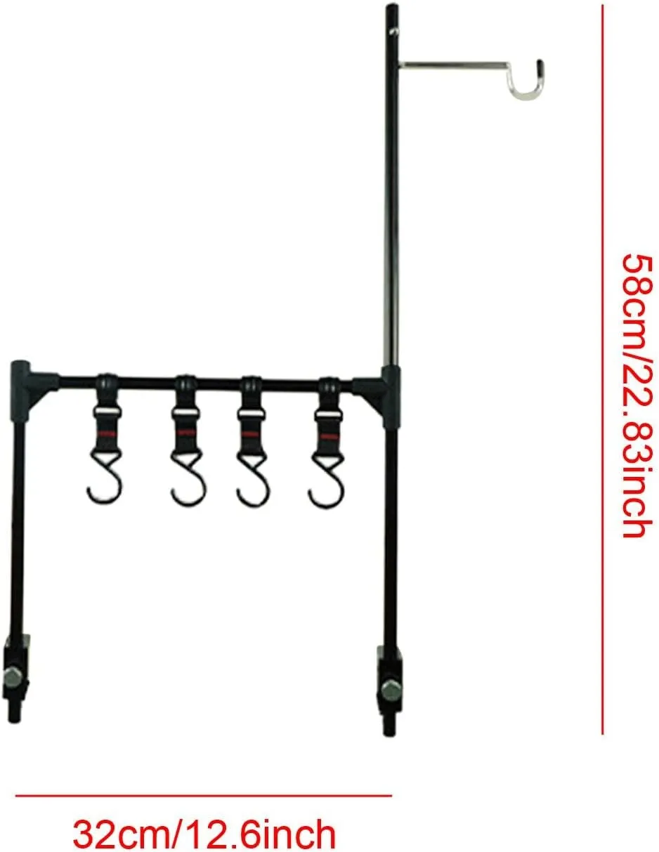 Camping Folding Rack Cookware Storage Rack Easy Installation Stable Holder Outdoor Multifunction for Camping Barbecue Picnic