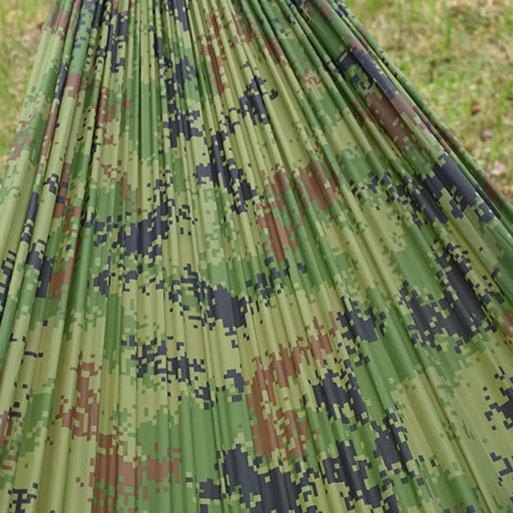 Camping Hammock with Net,Single & Double Tree Hammock Net, Lightweight Nylon Portable Hammock for Outdoor Camping, Lightweight Tree Hammocks (C-Dark Green)