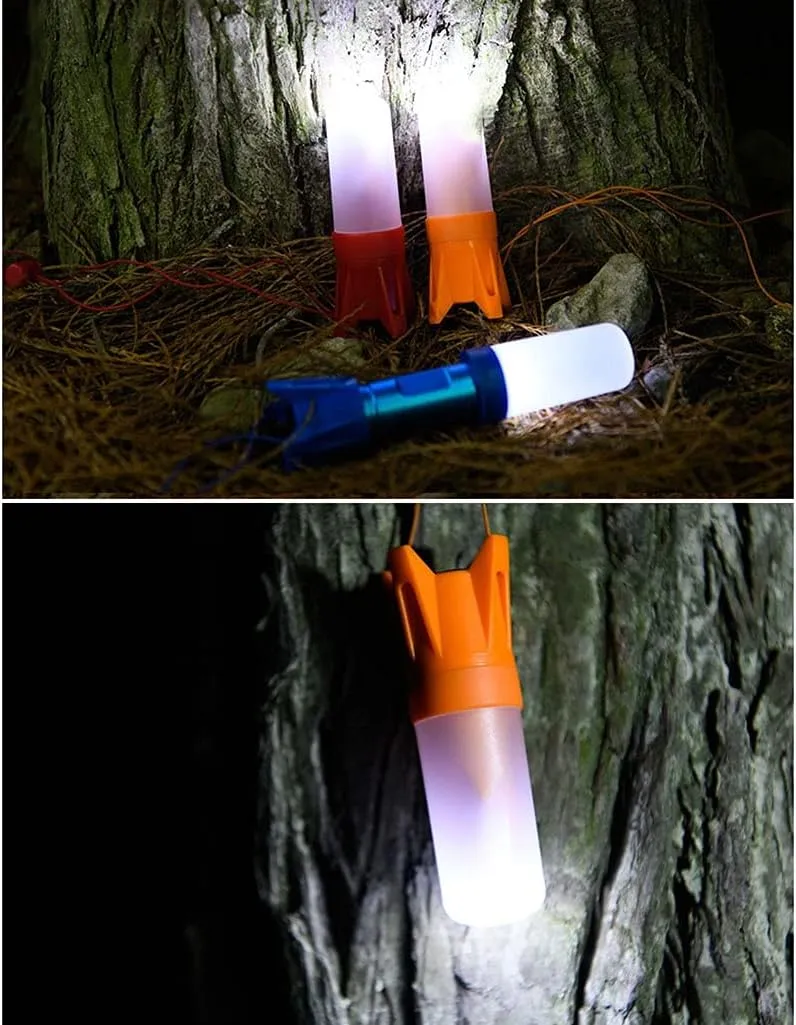 Camping Lantern Plastic Camping Lights, Multi-Function Tent Lights, Waterproof Battery Lights, Suitable Emergency Situations (Battery Not Included) Portable Light for Camping Hiking Fishing